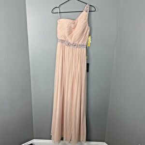 Nwt Nox Anabel One Shoulder Peach Prom Dress Size XS